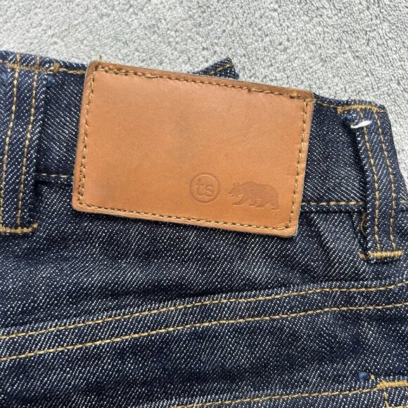 Taylor Stitch Jeans Mens 24x22” Democratic Selvedge Red Line Dark Wash Denim - Picture 2 of 16